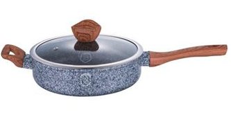 Pánev Berlingerhaus hluboká s mramorovým povrchem a poklicí 28 cm Forest Line