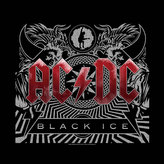 Multifunkční šátek AC/DC: Black Ice (55 x 55 cm) černá bavlna