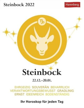 Sternzeichenkalender Steinbock 2022