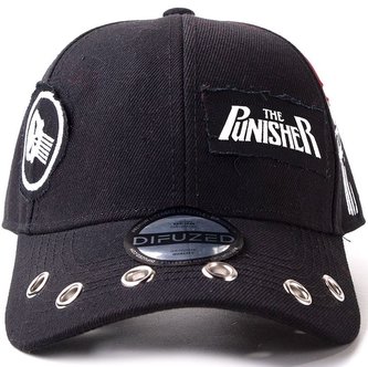 Kšiltovka Marvel|Punisher: Nášivky (nastavitelná)