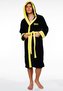 Pánský fleece župan Rocky: Italian Stallion - Italský Hřebec (univerzální) černý