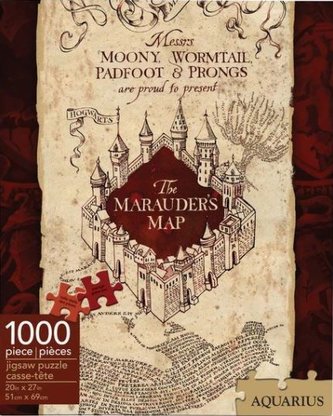 Puzzle 1000 kusů Harry Potter: Pobertův plánek (51 x 69 cm)