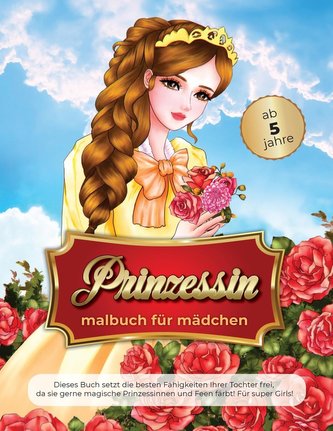 prinzessin malbuch für mädchen ab 5 jahre