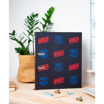 Kroužkový pořadač se spojovací svorkou FC Barcelona: Znak (28 x 32 x 7 cm)