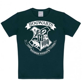 Dětské tričko Harry Potter: Erb Bradavic - Hogwarts Crest (výška 158-164 cm) černá bavlna