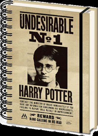 3D proměňovací A5 blok-zápisník Harry Potter: Sirius & Harry (14,8 x 21 cm) kroužková vazba