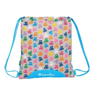 Batoh pytlík se šňůrkami gym bag Benetton: vzor 12052 (35 x 40 cm) multicolor polyester