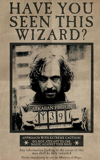 Plakát Harry Potter: Wanted Sirius Black (61 x 91,5 cm)