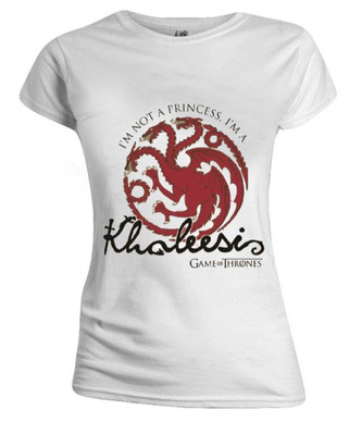Dámské tričko Game Of Thrones|Hra o trůny: Not A Princess (XL) bílé