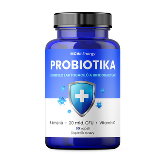 MOVit Energy Probiotika, komplex laktobacilů a bifidobakterií 90 veganských kapslí