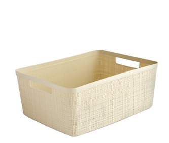 Košík JUTE obdélník M 12L 36x28x15cm béžový