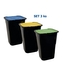 Odpadkový koš 3x50l tříd. odpad 53cm