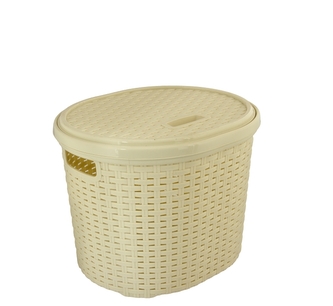 Koš na špin prádlo 17l rattan béžový