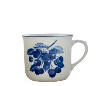 Hrnek Vařák 650ml Třešně kobalt