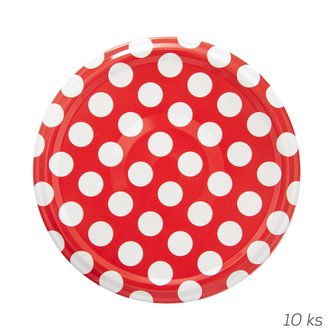 Zavařovací víčko EKO 82 Puntíky 10 ks Zavařovací víčko EKO 82 Puntíky 10 ks