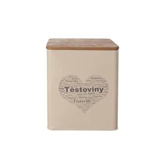 Dóza TĚSTOVINY SRDCE 14x14x16,5 cm Dóza TĚSTOVINY SRDCE 14x14x16,5 cm