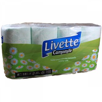 Livette toaletní papír Camilla 3 vrstvý 8 ks