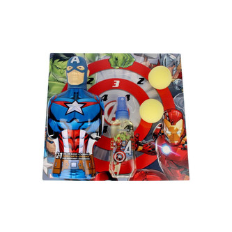 Capitan Amerika set s terčem + edt + 3D 2v1 pěna a šampon