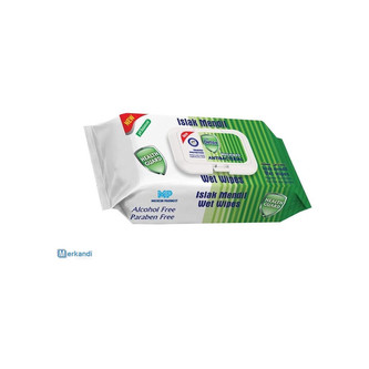 DETOX ubrousky vlhčené s antibakteriální efektem 80 ks s klipem (zelené)