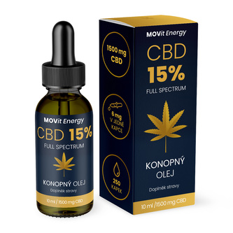 MOVit Energy CBD 15% Full Spectrum konopný olej 10 ml MOVit Energy CBD 15% Full Spectrum konopný olej 10 ml