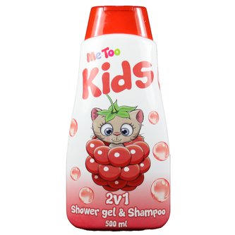 Me Too 2v1 s.g. a šampon Raspberry Kitten 500 ml