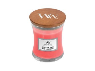 WoodWick Melon & Pink Quartz svíčka váza 85g