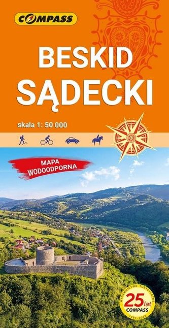 Mapa turystyczna. Beskid Sądecki 1: 50 000 w.2021 Mapa turystyczna. Beskid Sądecki 1: 50 000 w.2021
