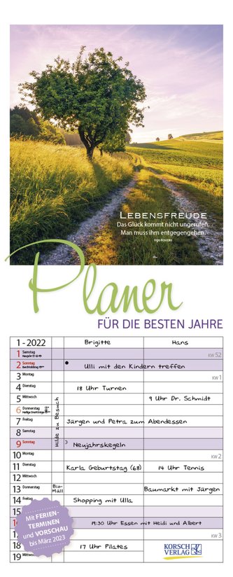 Planer für die besten Jahre 2022
