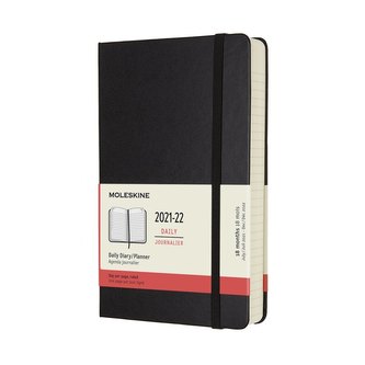 Moleskine Diář 2021-2022 denní tvrdý černý L