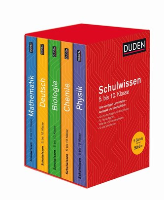 Duden Schulwissen 5. bis 10. Klasse (5 Bände)