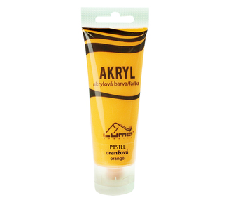 Barvy akrylové 75ml,  PASTEL oranžová LUMA