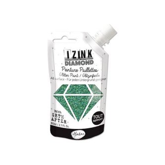 Diamantová barva IZINK Diamond - blue azure - azurová modrá, 80 ml