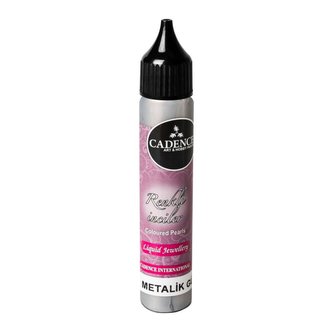 Tekuté perly metalické Cadence - Stříbrná / 25 ml