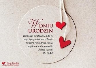 Kartka Urodziny - Rozkoszuj się Panem...