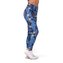 Dámské legíny High Waist Ocean Power blue - NEBBIA - Velikost S