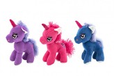 Jednorožec/kůň plyš 20cm 3 barvy v sáčku 0+