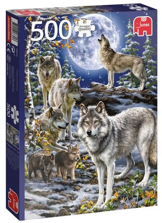 Puzzle 500 PC Wataha wilków G3
