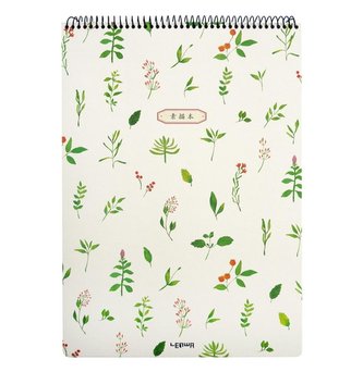 Kołoszkicownik A3/40K zioła czerwone kwiatki