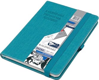 Kalendarz Pedag. 2021/2022 B6 Tyg. Salsa turkus