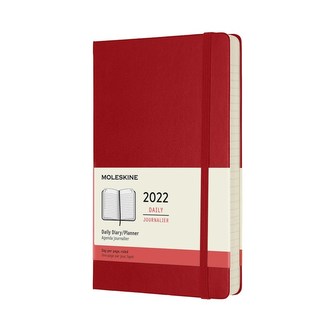 Moleskine Diář 2022 denní tvrdý červený L