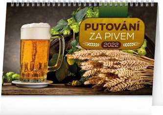 Kalendář 2022 stolní: Putování za pivem, 23,1 × 14,5 cm Kalendář 2022 stolní: Putování za pivem, 23,1 × 14,5 cm