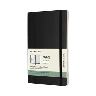 Moleskine Plánovací zápisník 2021-2022 měkký černý L