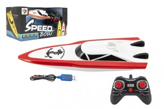 Motorový člun/loď do vody RC plast 19cm na baterie+dobíjecí pack+USB 2,4Ghz v krabici 26x13x15cm Motorový člun/loď do vody RC plast 19cm na baterie+dobíjecí pack+USB 2,4Ghz v krabici 26x13x15cm