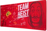 Herní podložka na stůl La casa de papel|Papírový dům: Team Heist (80 x 35 cm) červený polyester