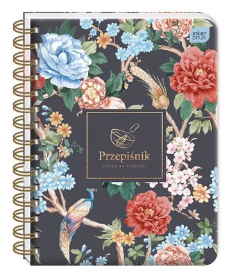 Przepiśnik A5/240K Flowers Black
