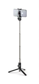 Selfie tyč FIXED Snap Lite s tripodem a bezdrátovou spouští, černá