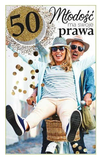 Kartka okolicznościowa Urodziny 50 DH03