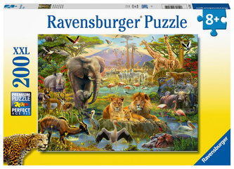 Puzzle Zvířata na savaně/200 dílků