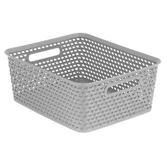 Curver Your Style pletený košík, Medium barva Grey