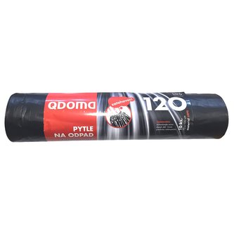 Zatahovací pytle na odpad černé 120 litrů LDPE 10ks